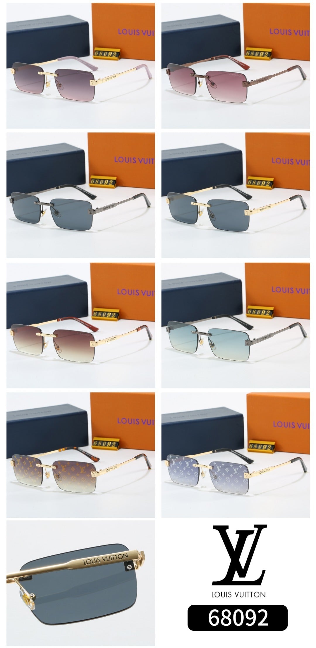 8 Colors Fashion Sunglasses—68092