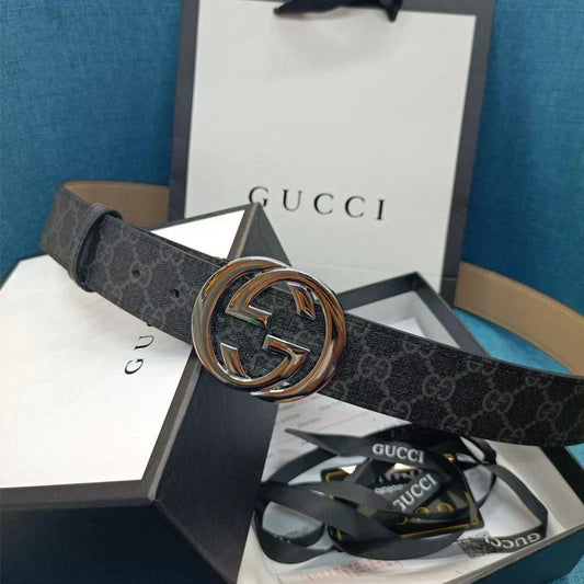 3 Colors Double G Black Leather Belt