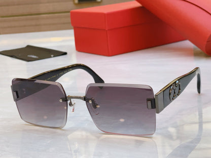 Frameless design precision cutting high-end sunglasses