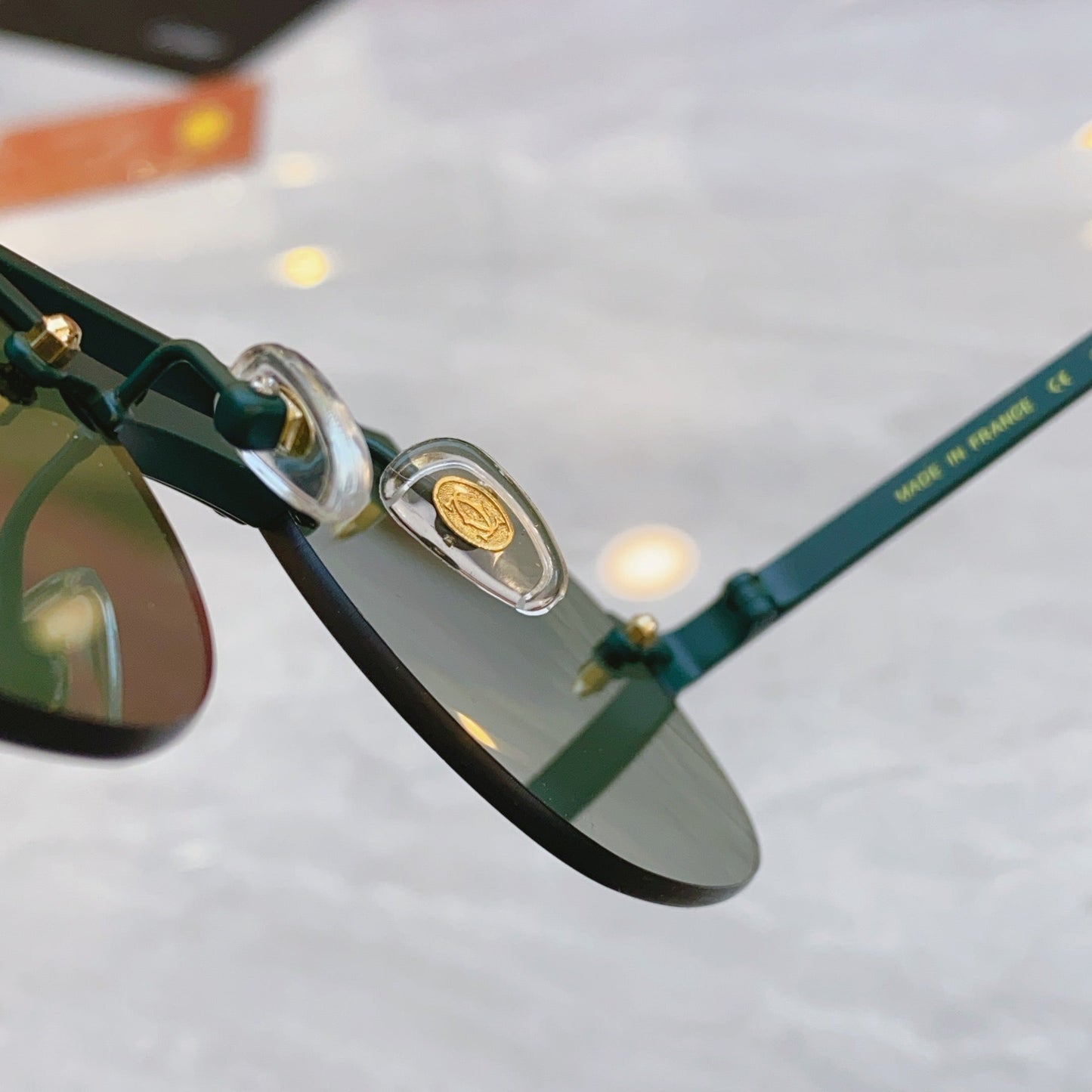 High end double bracket sunglasses