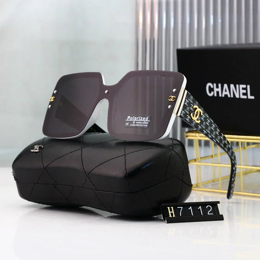 Retro flower leg large frame sunglasses