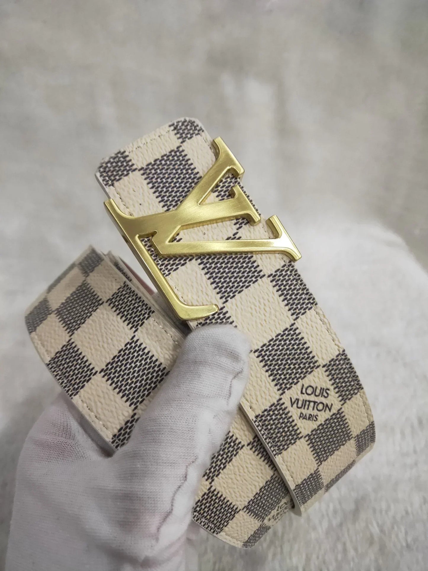 3 Colors Striped Letter Leather Belt