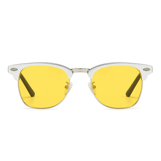 Wooden leg aviator multi-color sunglasses 2058