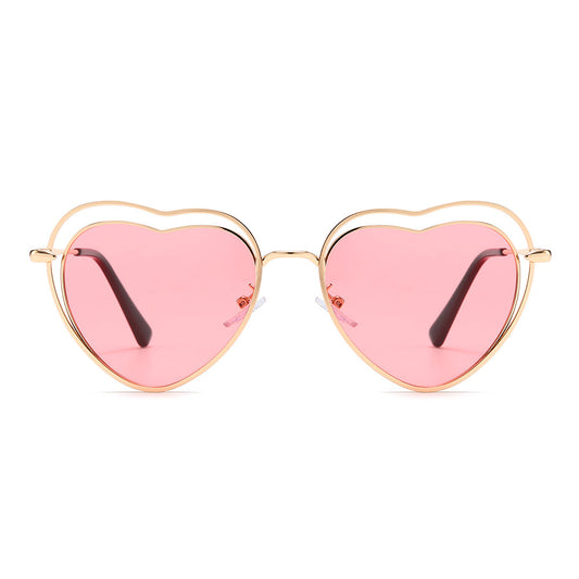 Heart Shape Chic Tinted Sunglasses