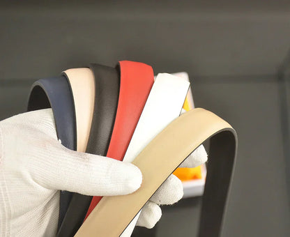 6 color double C pearl rhinestone belt