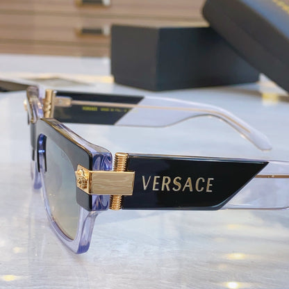 High end unique leopard print frame sunglasses