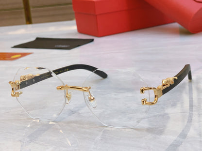 Creative Wave Cutting High End Sunglasses