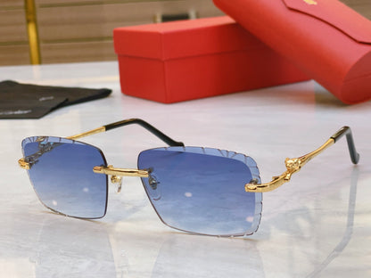 Precision cutting classic leopard high-end sunglasses