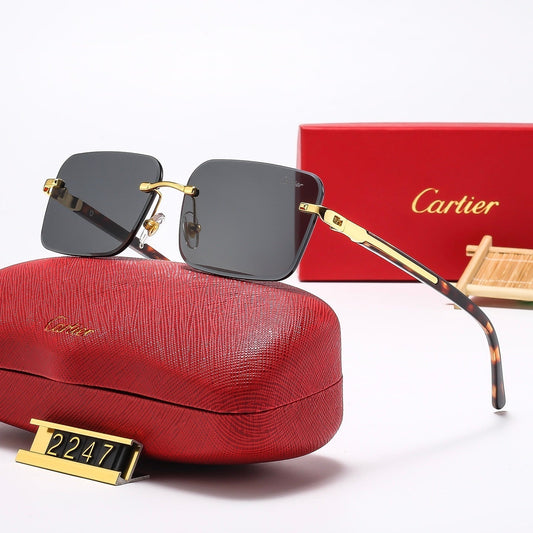 Fashion frameless square sunglasses 2247