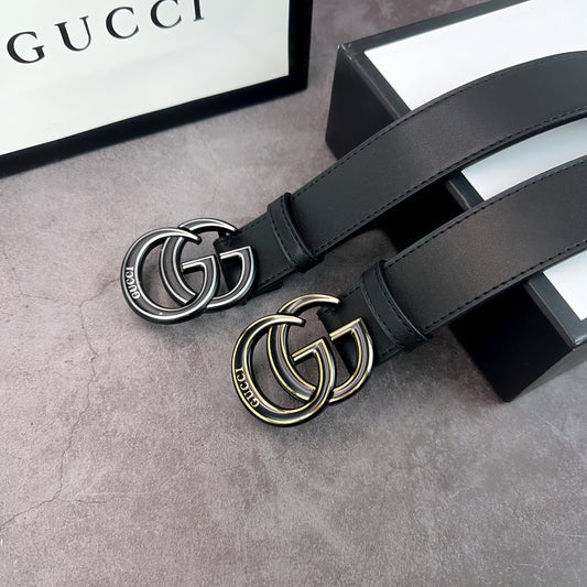 2 Colors printed letter leather belt