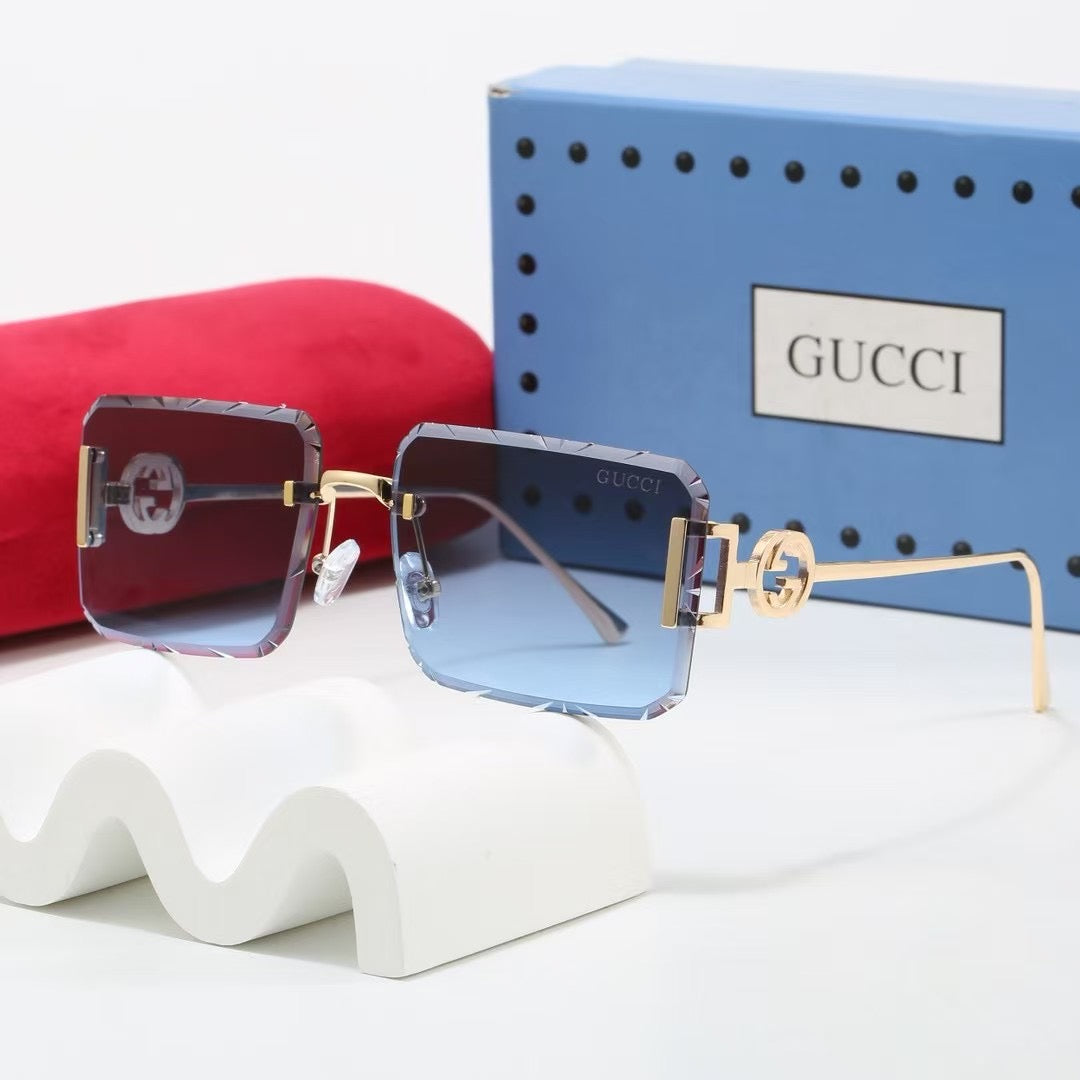 Cut Square Sunglasses-7 Colors