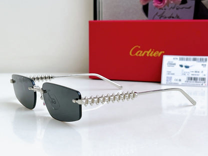 High-end inner electroplated blue film sunglasses