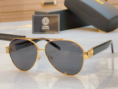 High end fashionable pilot sunglasses