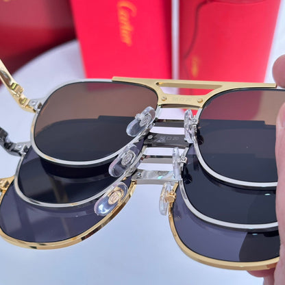 High end double bracket splicing sunglasses