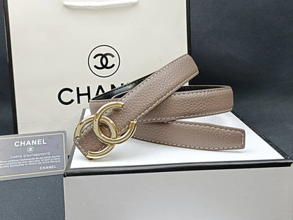 8 Colors double C multi-color lychee leather belt