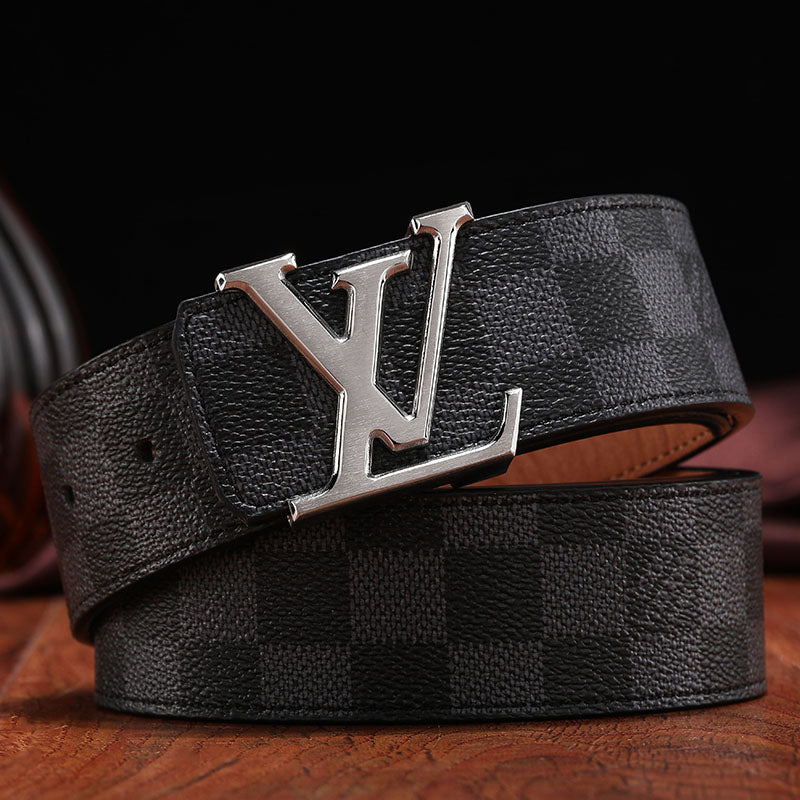 3 Colors printed letter leather belt