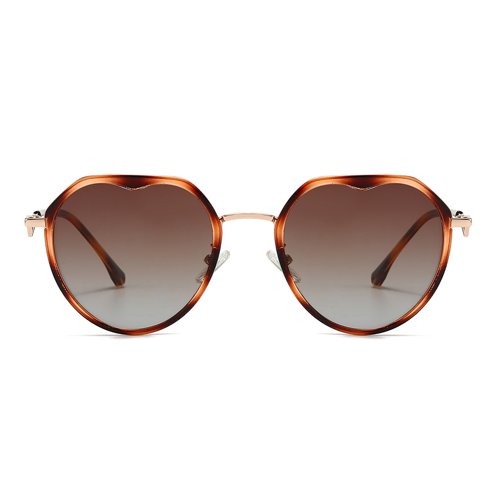 Gradient Lens  Round Sunglasses