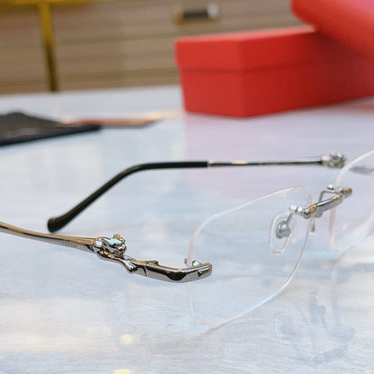 High end temperament transparent sunglasses