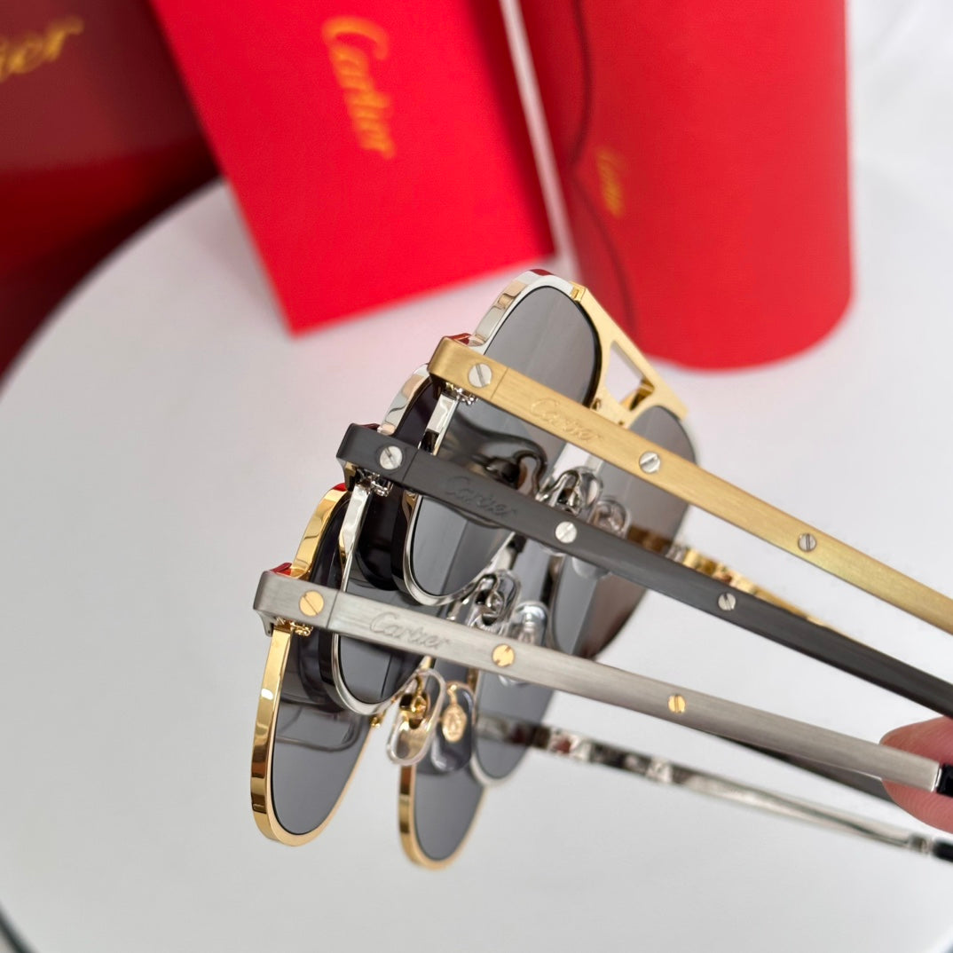 High end double bracket splicing sunglasses