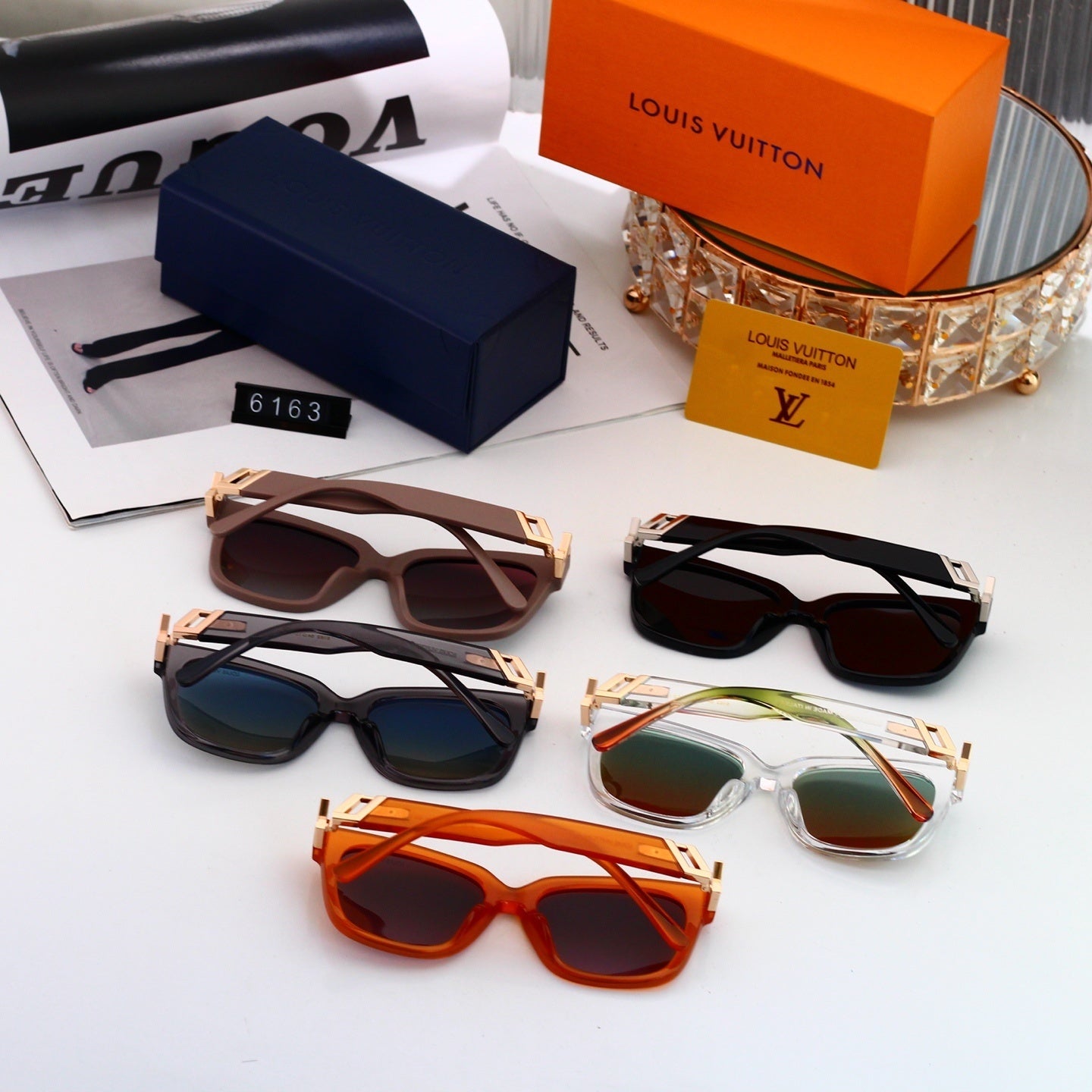 5 Colors Fashion Sunglasses—6163