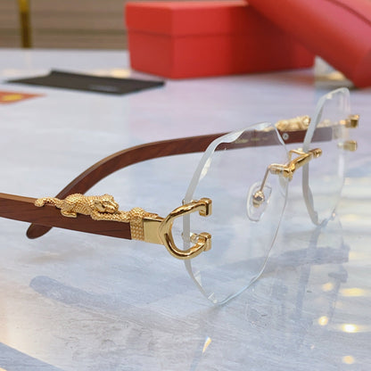 Creative Wave Cutting High End Sunglasses