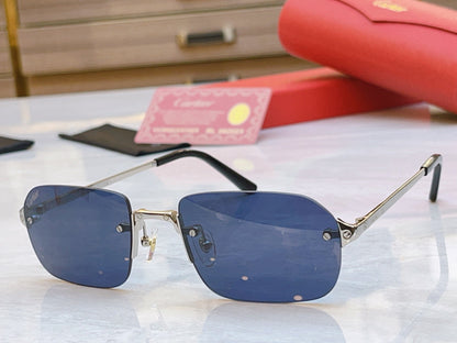 High end classic frameless design sunglasses