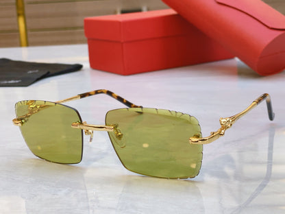 Precision cutting classic leopard high-end sunglasses