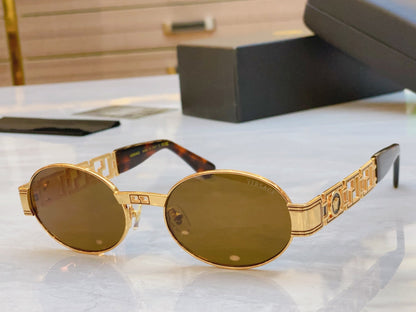 Creative hollowed out mirror legs high-end sunglasses