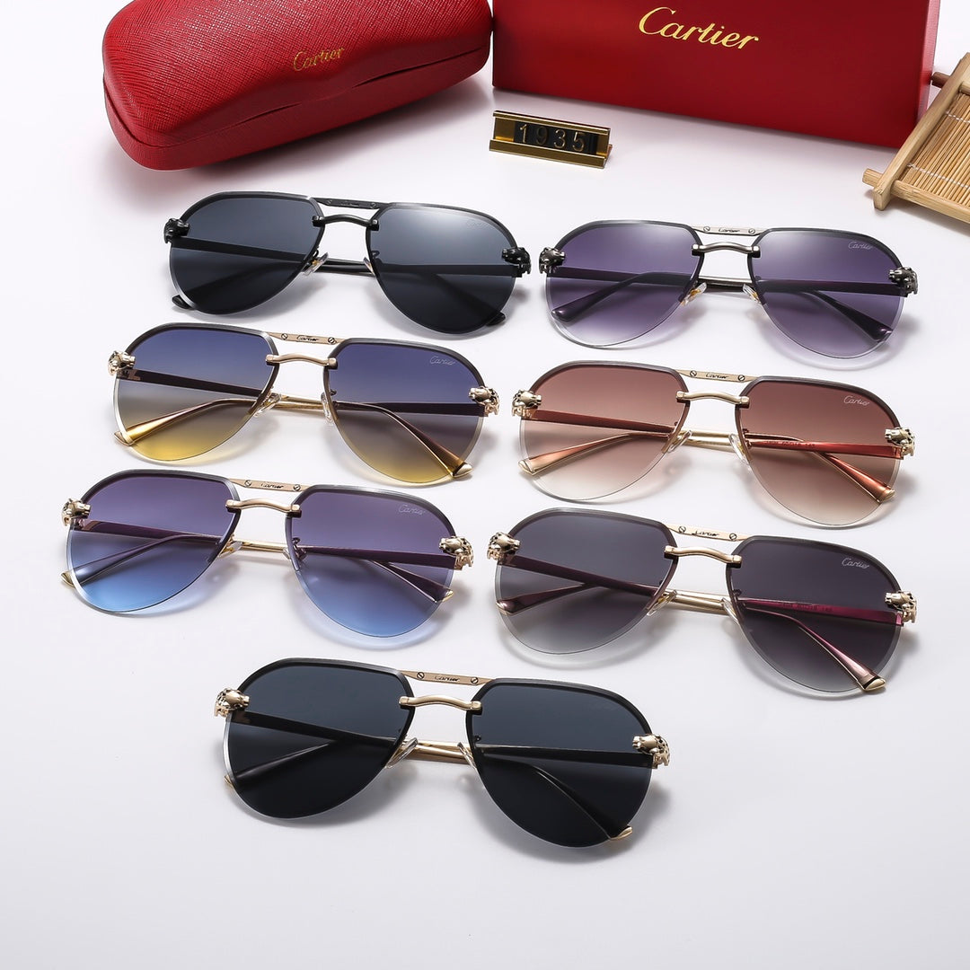 7 Colors Fashion Metal Pilot Sunglasses 1935