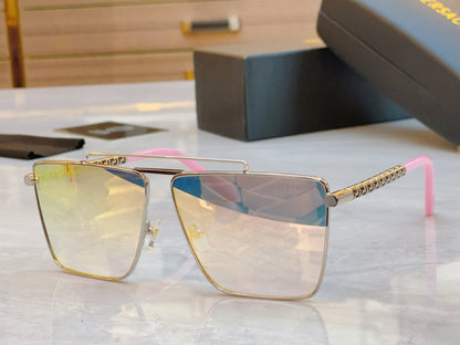 High end metal leg double bar sunglasses