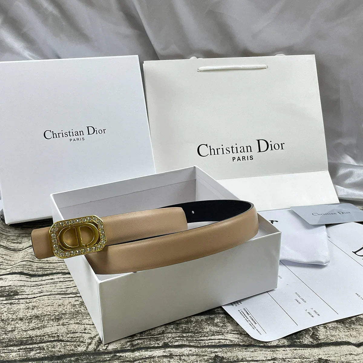 6 Colors CD rhinestone plain belt