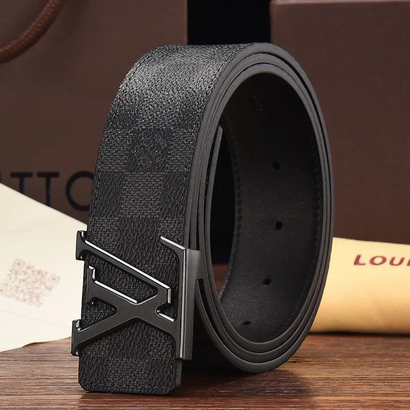 3 Colors printed letter leather belt