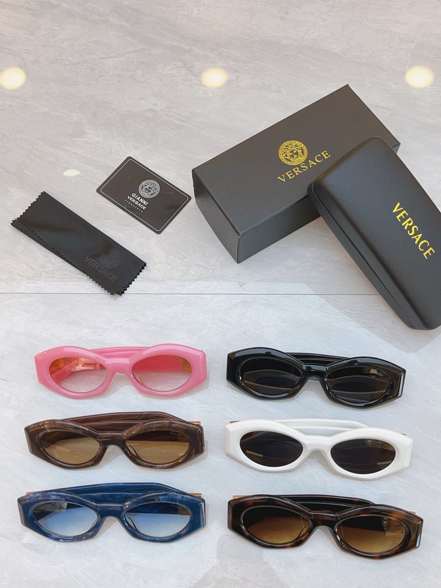 Unique irregular circular frame high-end sunglasses