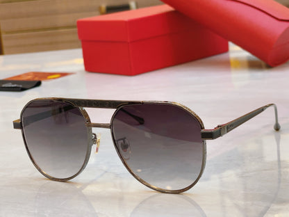 High end engraved sunshade sunglasses