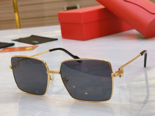 High end boxy sunglasses