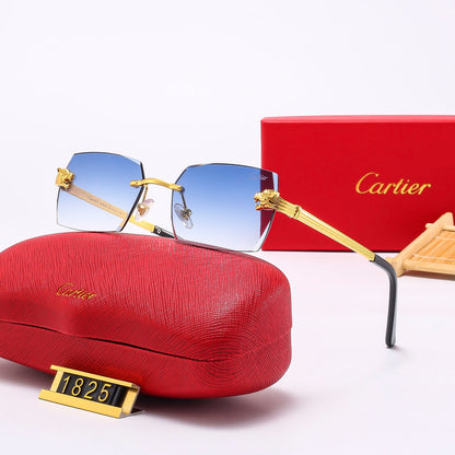 Leopard Head Metal Mirror Legs 5-Color Fashion Sunglasses 1825