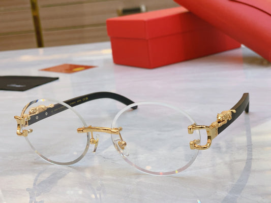 High end classic leopard circular cut sunglasses