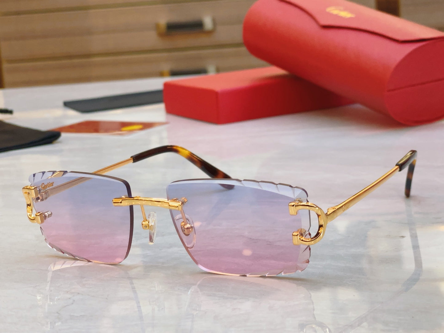 High end Precision cutting classic sunglasses without frames