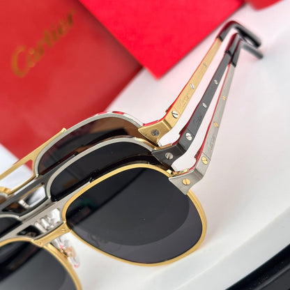 High end double bracket splicing sunglasses