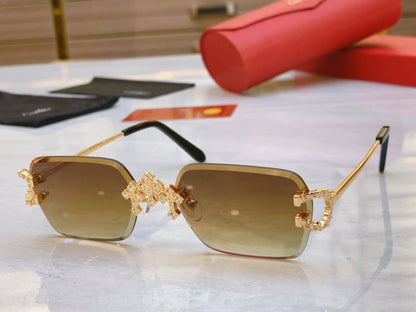 High end diamond inlaid sunglasses
