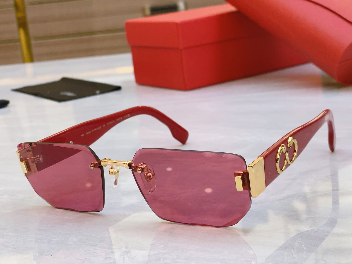 High-end Frameless design precision cutting sunglasses