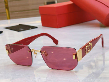 High-end Frameless design precision cutting sunglasses