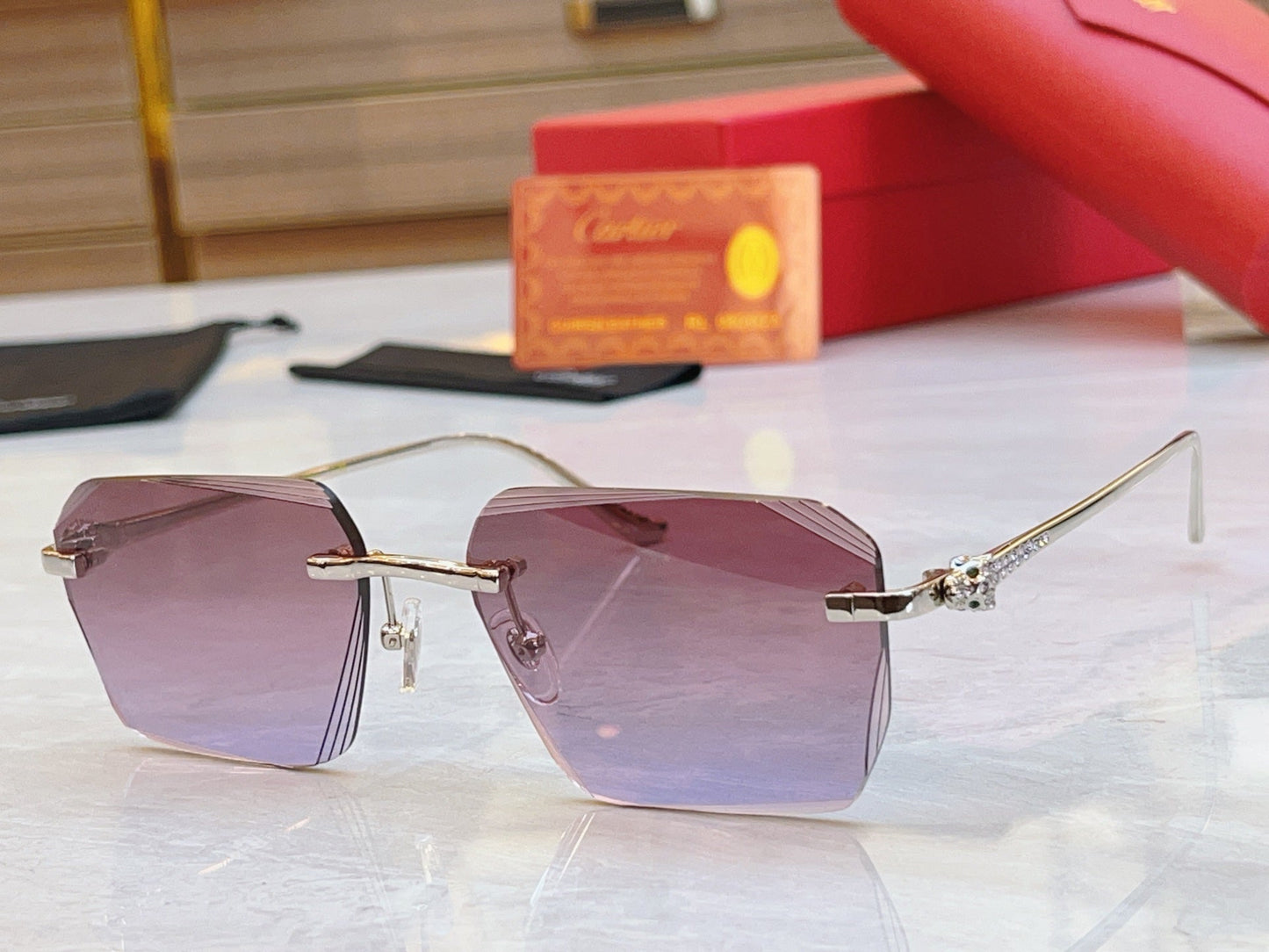 High end line cut sunglasses