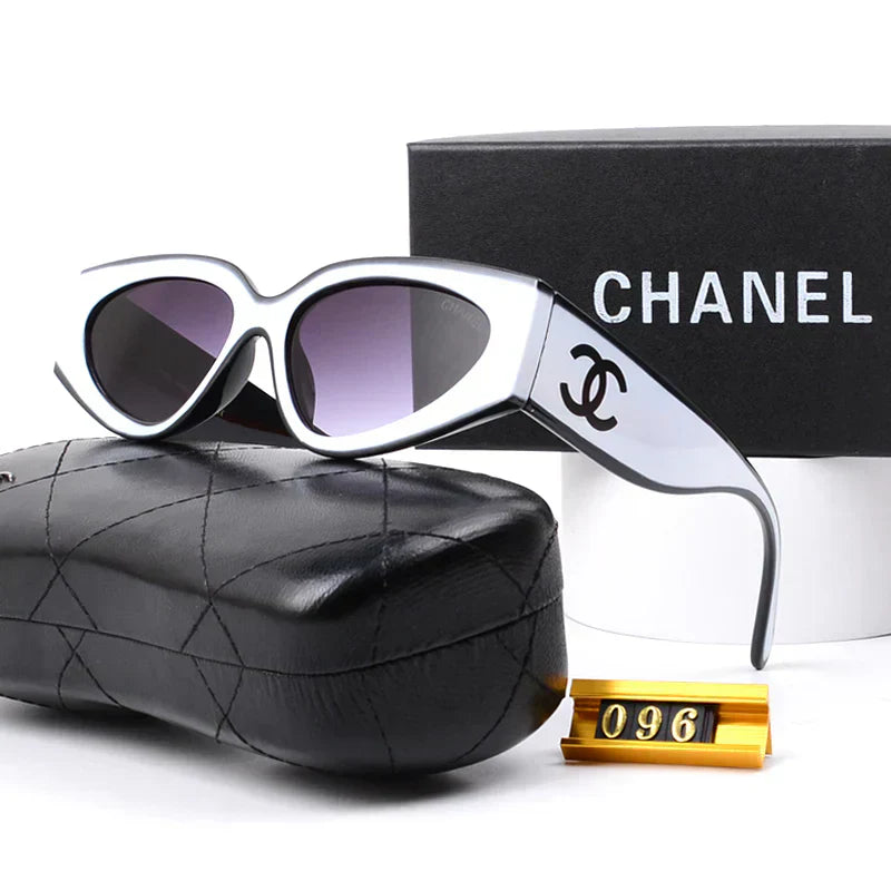 Colorblock cat-eye sunglasses