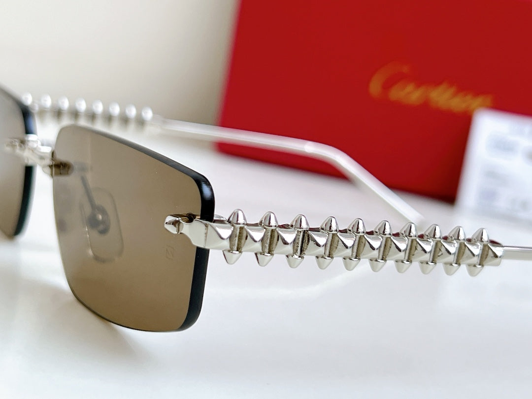 High-end inner electroplated blue film sunglasses