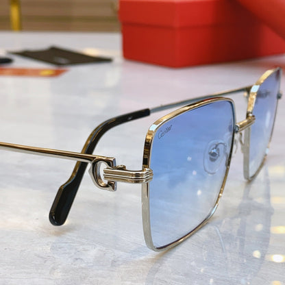 High end boxy sunglasses