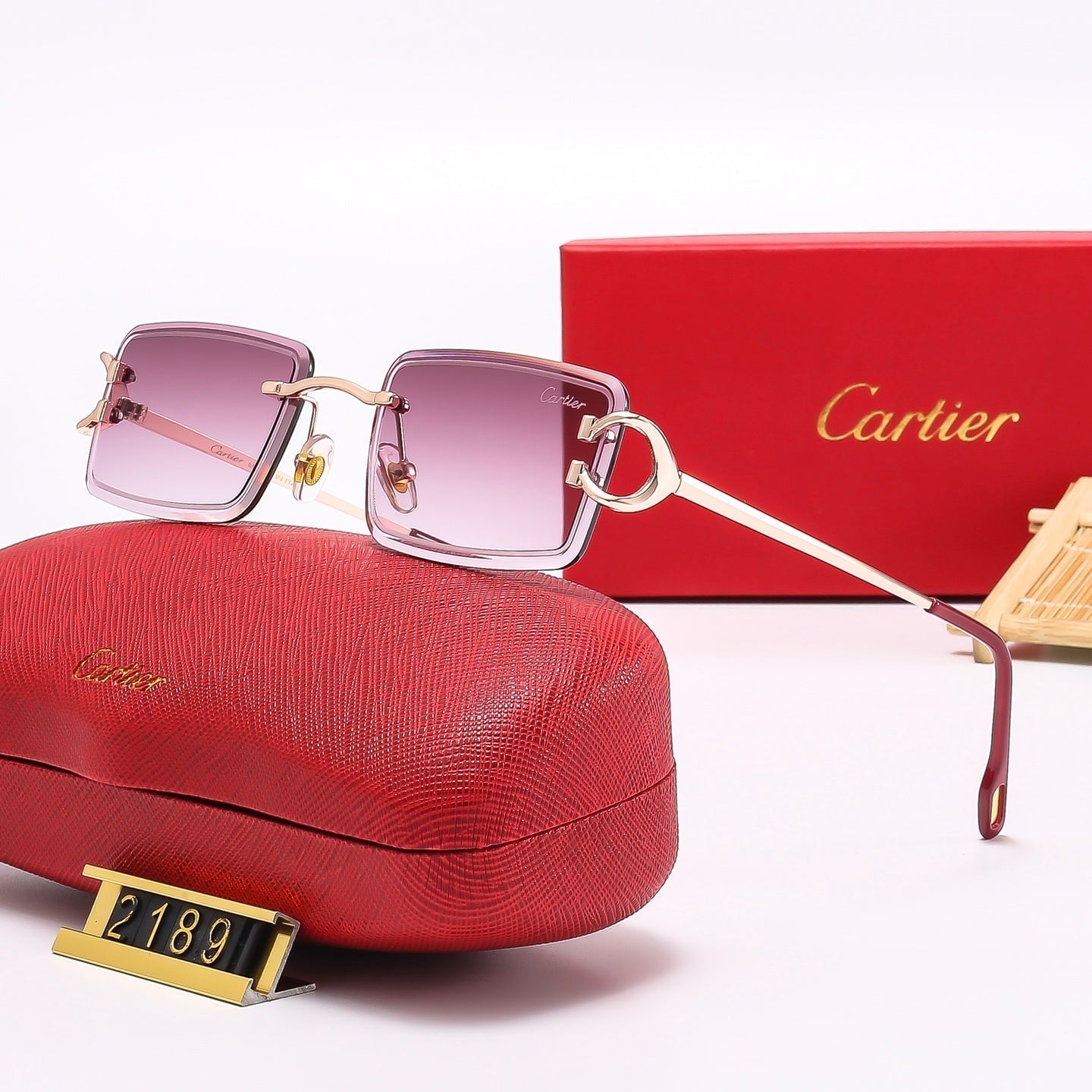 Fashion Square  Frameless Sunglasses 2189