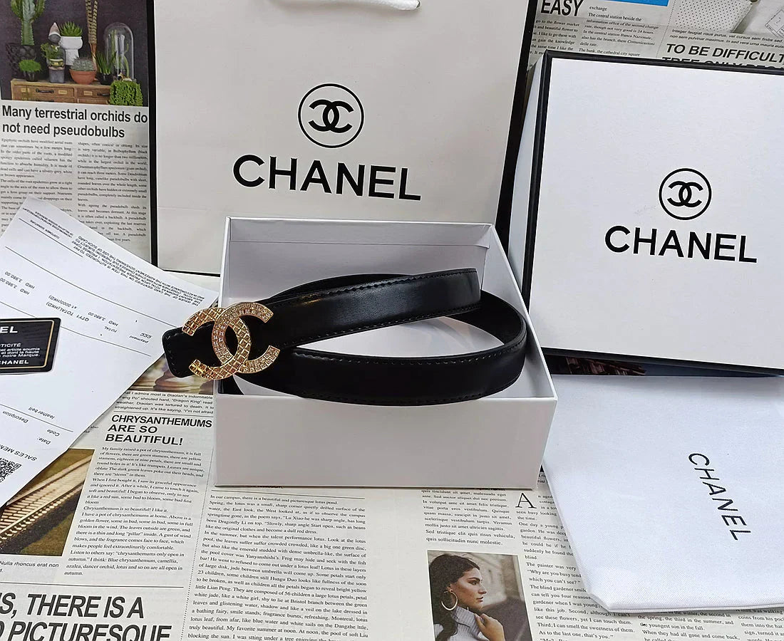 5 Colors Double C Rhinestone Belt