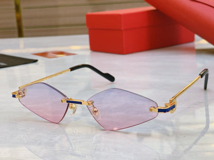 creativity Irregular slicing High end sunglasses