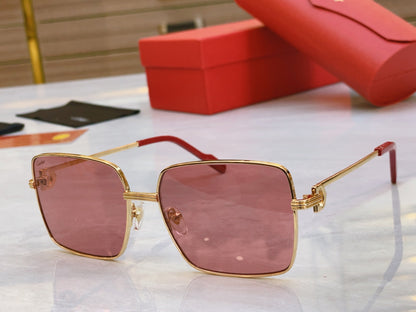 High end boxy sunglasses